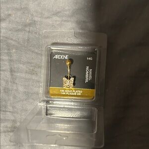 Ardene Gold Plated Butterfly Navel Ring